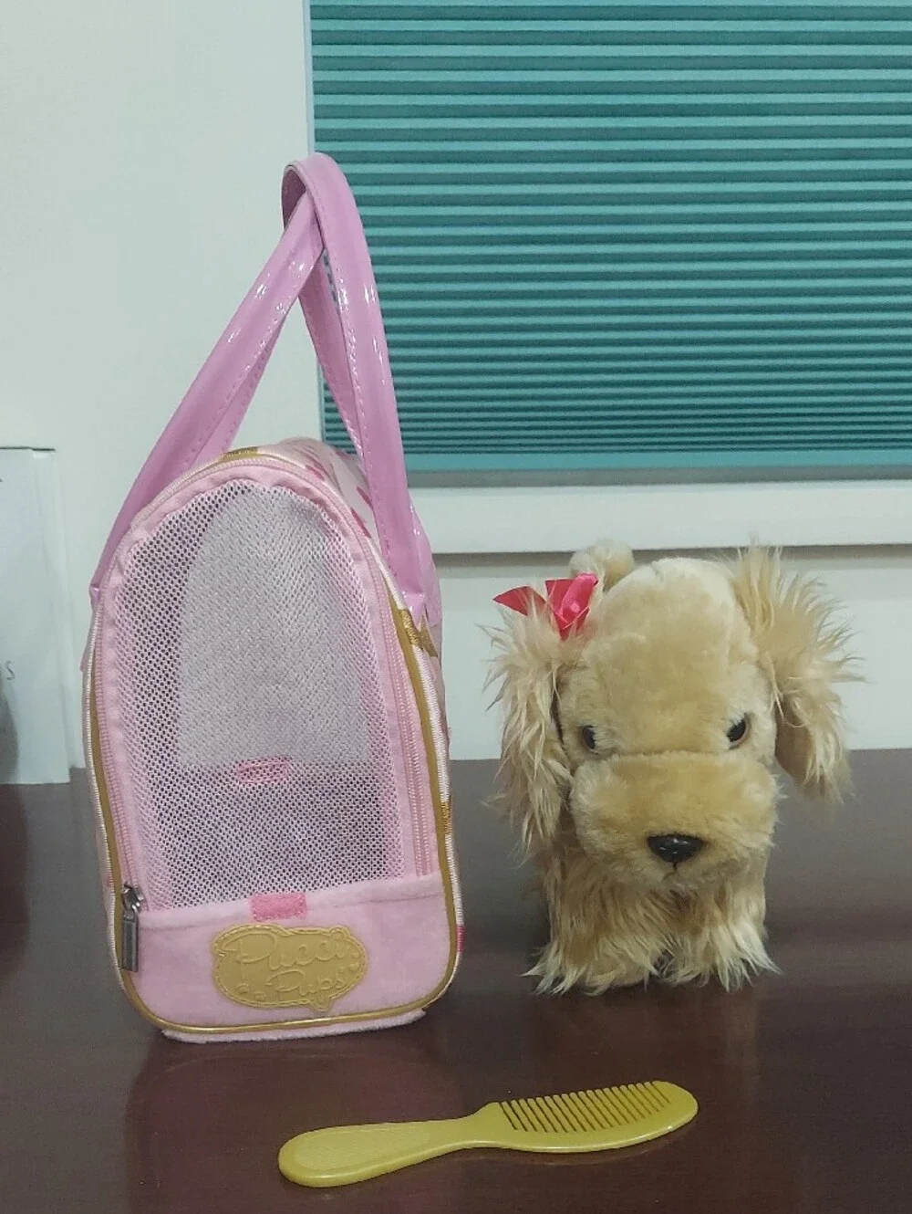 ❤️ Pucci Pups Cocker Spaniel Pink Crown Glam Bag Set